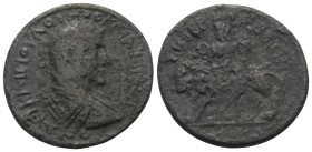 Pisidien. Timbriada. Maximinus I. Thrax (235 - 238 n. Chr.).

 Bronze.
Vs: Büste mit Lorbeerkranz, Paludament und Panzer rechts.
Rs: Kybele mit Ty...