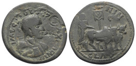 Kilikien. Ninika - Klaudiopolis. Maximinus I. Thrax mit Maximus als Caesar (235 - 238 n. Chr.).

 Bronze.
Vs: IMP C S IVL VE(Pi) MAXIMINVS. Büste M...