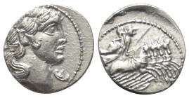 C. Vibius Pansa.

 Denar (Silber). 90 v. Chr. Rom.
Vs: [PANSA]. Kopf des Apollo mit Lorbeerkranz rechts, davor Kontrollmarke.
Rs: [C VIBIVS C F]. ...