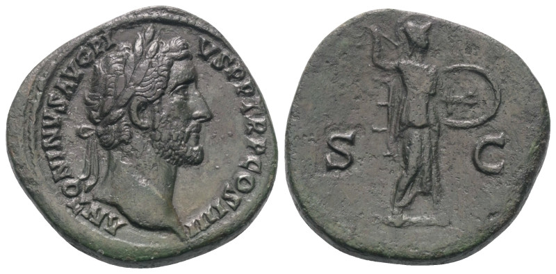 Antoninus Pius (138 - 161 n. Chr.).

 Sesterz. 145 - 161 n. Chr. Rom.
Vs: ANT...