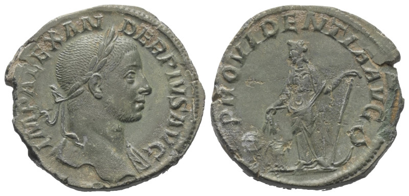 Severus Alexander (222 - 235 n. Chr.).

 Sesterz. 231 n. Chr. Rom.
Vs: IMP AL...