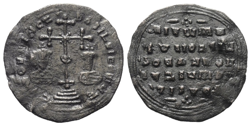 Basilius II. Bulgaroktonos (976 - 1025 n. Chr.) und Constantinus VIII.

 Milia...