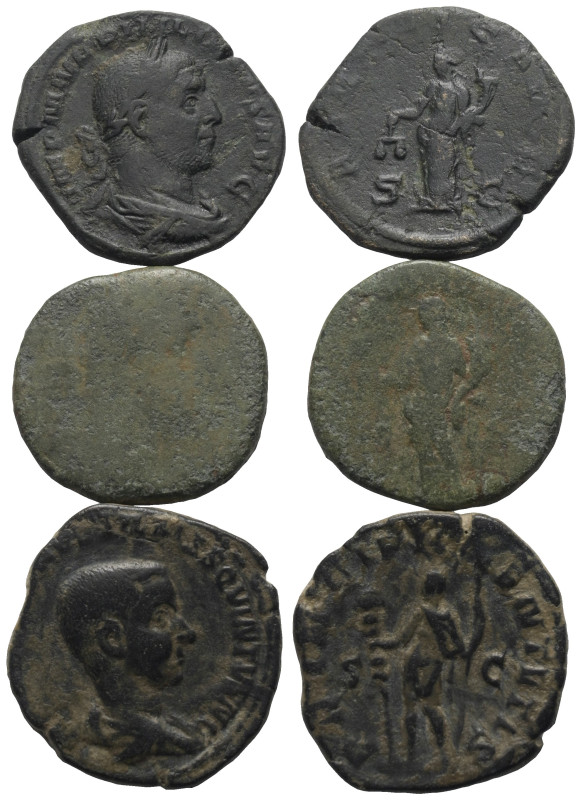 Römische Münzen - Lots. Kaiserzeit.


Lot (3 Stück, Bronze): Sesterzen des Ph...