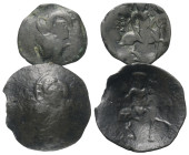 Mittelalter - Lots.


Bulgarien. Zarenreich. 
Konstantin Asen (1257 - 1277).

Lot (2 Stück, Kupfer): Kupfermünze - schüsselförmig. Trnovo Typ C....