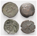 Mittelalter - Lots.


Bulgarien. Zarenreich. 
Ivan Alexander (1331 - 1371) und Ivan Schischman (1371 - 1395).

Lot (4 Stück, Kupfer): kleine Kup...