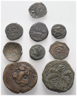 Mittelalter - Lots.


Italien. Sizilien - Königreich. 
Wilhelm II. (1166 - 1189).

Lot (9 Stück, Kupfer): Trifollaro (2x) und Follaro (7x).

S...