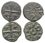 Mittelalter - Lots.


Walachei - Fürstentum. 
Radu I. (1377 - 1383).

Lot (2 Stück, Kupfer): Bani.
Vs: Schriftkreis um achtstrahligen Stern.
R...