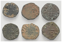 Mittelalter - Lots.


Kreuzfahrer - Fürstentum Anticohia.

Lot (6 Stück, Kupfer): Denare (u.a. Raymond von Poitiers (ca. 1136 - 1149) und Bohemun...