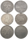 Deutschland - Lots.


Gemischt.

Lot (3 Stück, Silber): Verschiedenen Nominale und eine Medaille.

Meist sehr schön.

Verkauft wie besehen, k...
