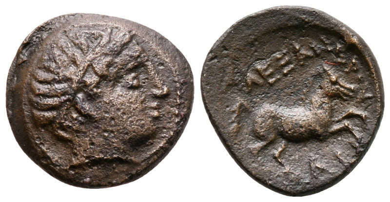 Kings of Macedon. Uncertain mint. Alexander III "the Great" 336-323 BC. 
Bronze...