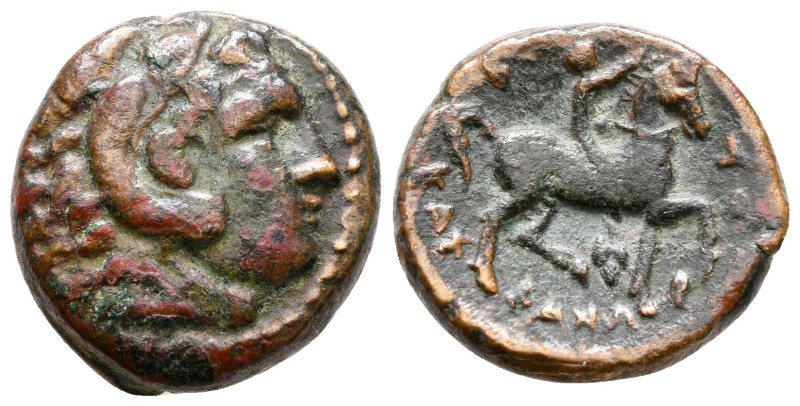 Kings of Macedon. Uncertain mint. Kassander 306-297 BC. 
Bronze Æ

18 mm, 5,0...