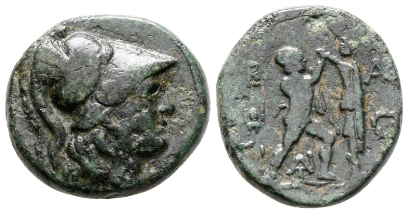 Kings of Macedon. Uncertain mint. Antigonos II Gonatas 277-239 BC. 
Bronze Æ
...