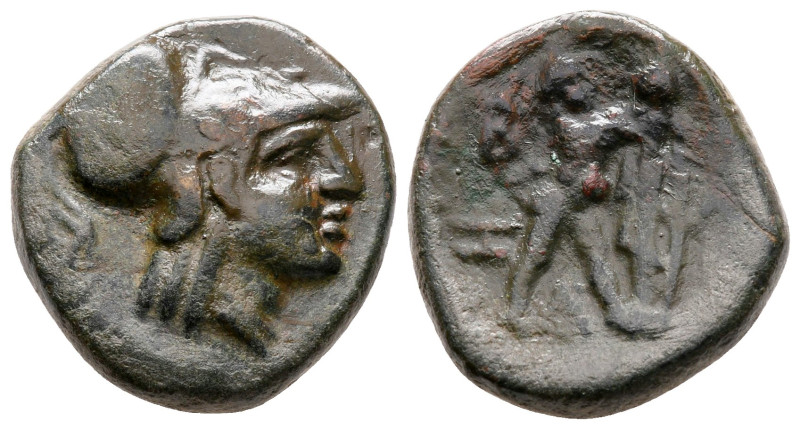 Kings of Macedon. Uncertain mint. Antigonos II Gonatas 277-239 BC. 
Bronze Æ
...