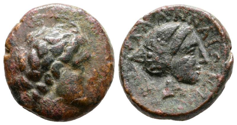 Thessaly. Phalanna circa 400-344 BC. 
Bronze Æ

18 mm, 4,89 g



very fin...