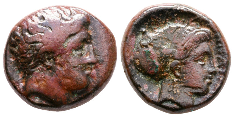 Thessaly. Phalanna circa 400-344 BC. 
Bronze Æ

19 mm, 7,67 g



very fin...