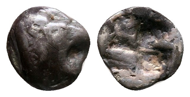 Asia Minor. Uncertain mint circa 400 BC. 
Hemiobol AR

6 mm, 0,21 g



fi...