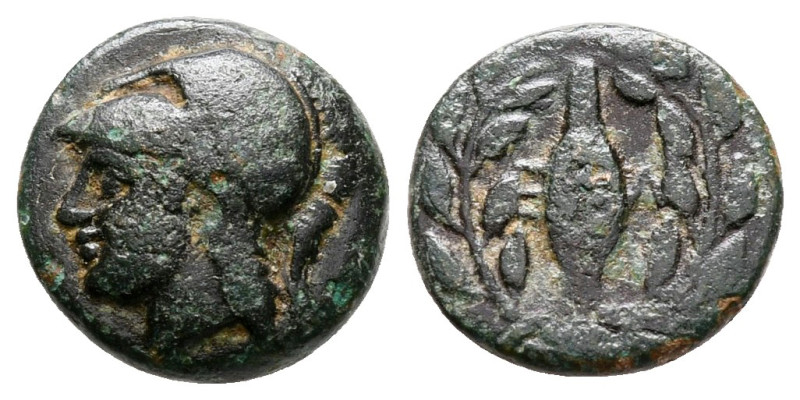 Aiolis. Elaia circa 350-300 BC. 
Bronze Æ

11 mm, 1,24 g



very fine