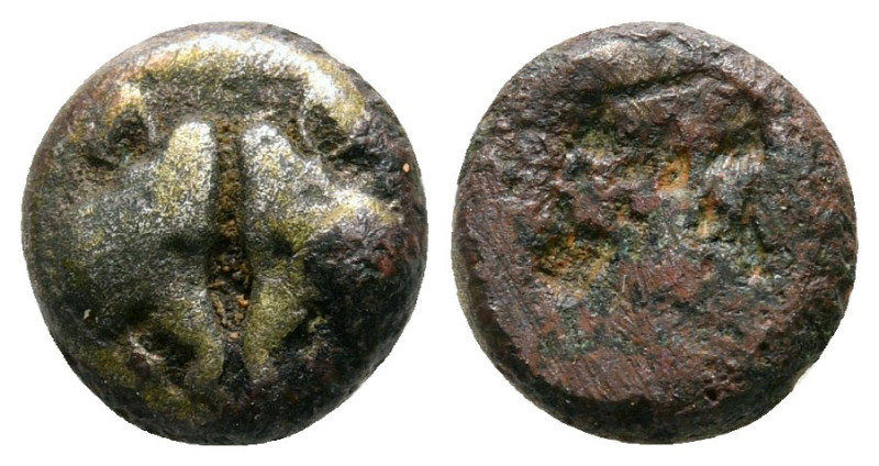 Lesbos. Uncertain mint circa 500-450 BC. 
1/12 Stater AR

10 mm, 1,13 g


...