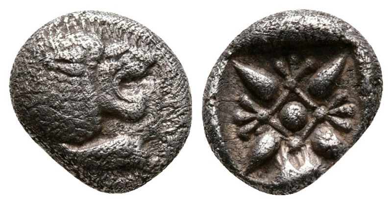 Ionia. Miletos circa 525-475 BC. 
Diobol AR

10 mm, 1,11 g



very fine