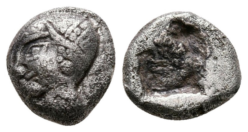 Ionia. Phokaia circa 521-478 BC. 
Diobol AR

9 mm, 1,08 g



very fine