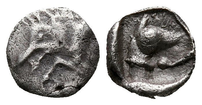 Dynasts of Lycia. Uncertain mint. Uncertain Dynast 480-430 BC. 
Hemiobol AR

...