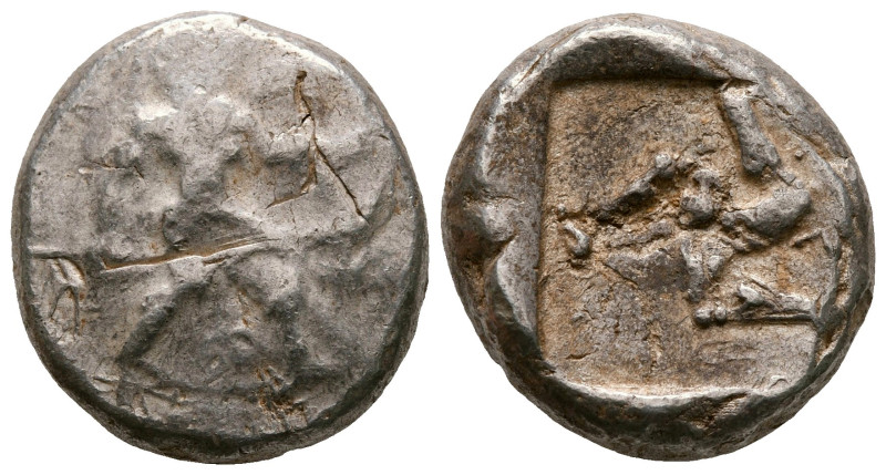 Pamphylia. Aspendos circa 465-430 BC. 
Stater AR

20 mm, 11,02 g



nearl...