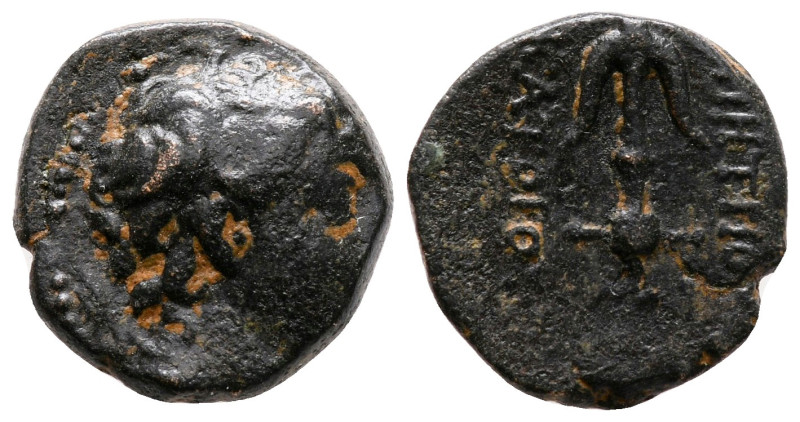 Seleukid Kingdom. Demetrios I Soter 162-150 BC. 
Bronze Æ

15 mm, 3,46 g

...