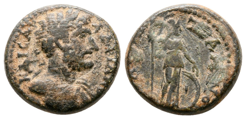 Phrygia. Traianopolis. Hadrian AD 117-138. 
Bronze Æ

15 mm, 2,71 g



ne...