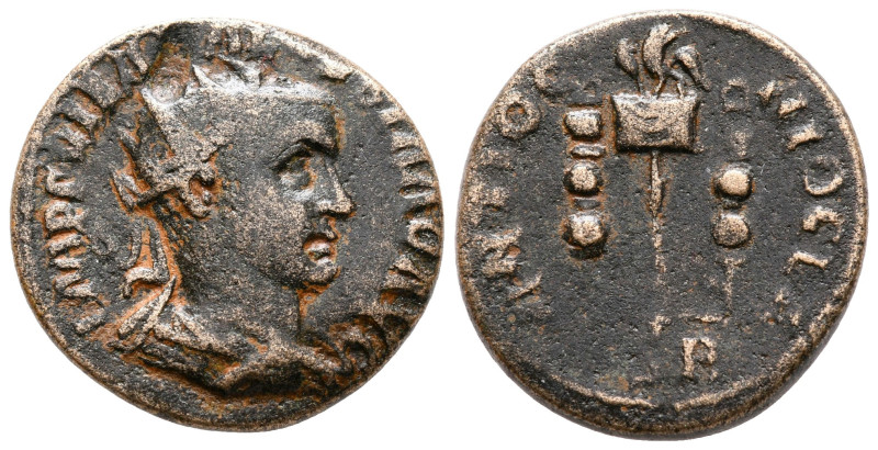 Pisidia. Antioch. Volusian AD 251-253. 
Bronze Æ

23 mm, 7,01 g



very f...