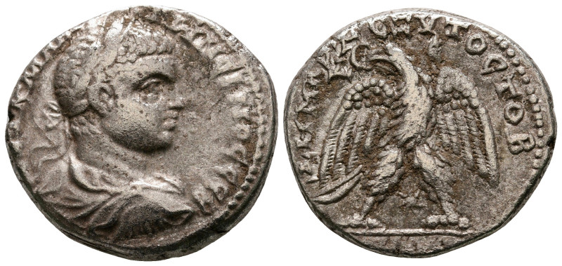 Seleucis and Pieria. Antioch. Elagabal AD 218-222. 
Billon-Tetradrachm

27 mm...