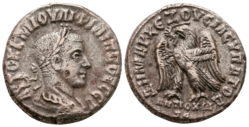 Seleucis and Pieria. Antioch. Philip II AD 247-249. 
Billon-Tetradrachm

24 m...