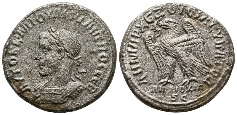 Seleucis and Pieria. Antioch. Philip II AD 247-249. 
Billon-Tetradrachm

26 m...