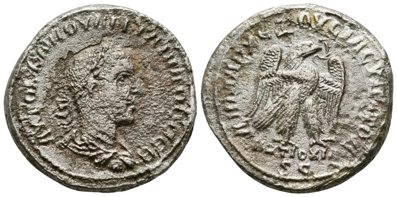 Seleucis and Pieria. Antioch. Philip II AD 247-249. 
Billon-Tetradrachm

27 m...