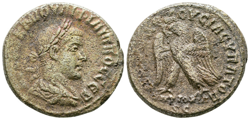 Seleucis and Pieria. Antioch. Philip II AD 247-249. 
Billon-Tetradrachm

26 m...