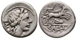 C. Allius Bala 92 BC. Rome. Denarius AR