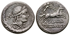 D. Silanus L. f 91 BC. Rome. Denarius AR