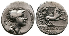 D. Silanus L. f 91 BC. Rome. Denarius AR