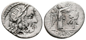 Cn. Lentulus Clodianus 88 BC. Rome. Quinarius AR