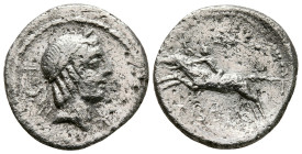 C. Calpurnius Piso L.f. Frugi 67 BC. Rome. Denarius AR