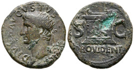 Divus Augustus AD 14. Rome. Dupondius Æ