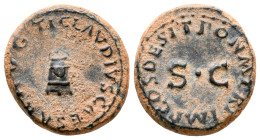 Claudius AD 41-54. Rome. Quadrans Æ