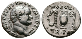 Vespasian AD 69-79. Rome. Denarius AR