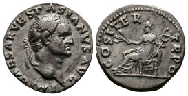 Vespasian AD 69-79. Rome. Denarius AR