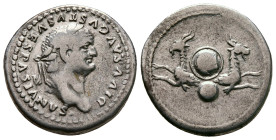 Divus Vespasian AD 79. Rome. Denarius AR