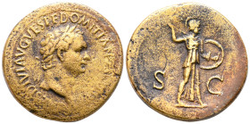 Domitian AD 81-96. Rome. Sestertius Æ