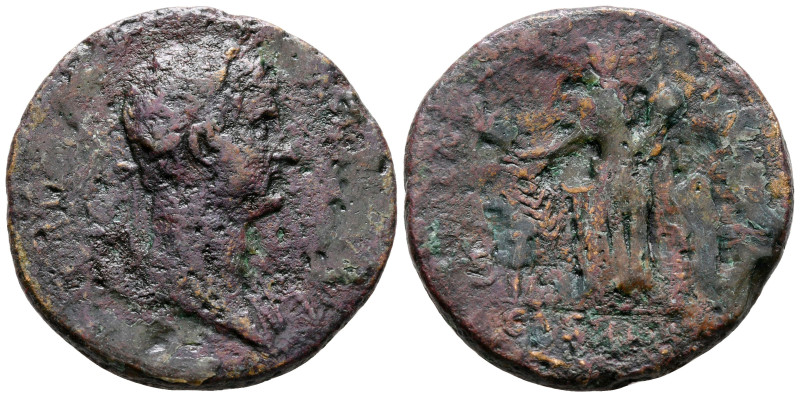 Hadrian AD 117-138. Rome
Sestertius Æ

34 mm, 21,85 g



fine