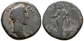 Antoninus Pius AD 138-161. Rome. Sestertius Æ