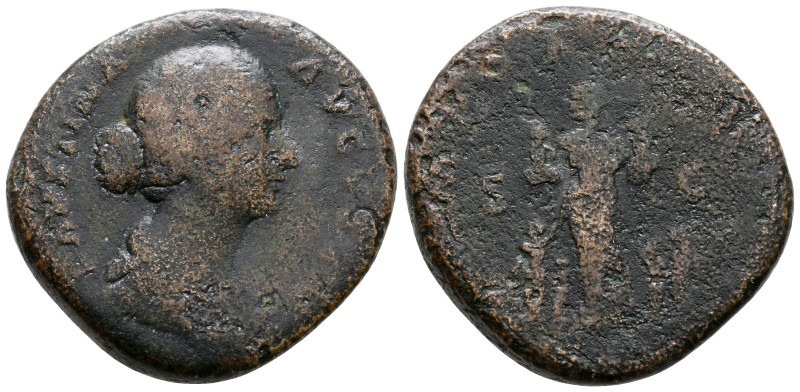 Faustina II AD 147-175. Rome
Sestertius Æ

33 mm, 22,42 g



nearly very ...