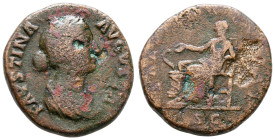 Faustina II AD 147-175. Rome. As Æ