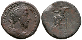 Marcus Aurelius AD 161-180. Rome. Sestertius Æ